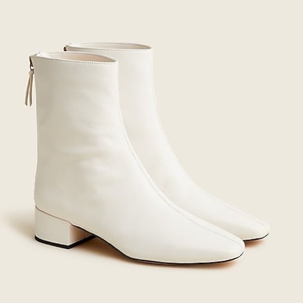 J. Crew Roxie center-seam ankle boots in leather